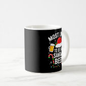 Most Likely To Drink Santa's Beer Funny Drinking C Kaffeetasse (VorderseiteRechts)