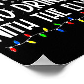 Most Likely To Drink With The Elves Elf Christmas Poster (Ecke)