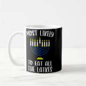 Most Likely To Eat All Latkes Hanukkah Group Match Kaffeetasse (Links)