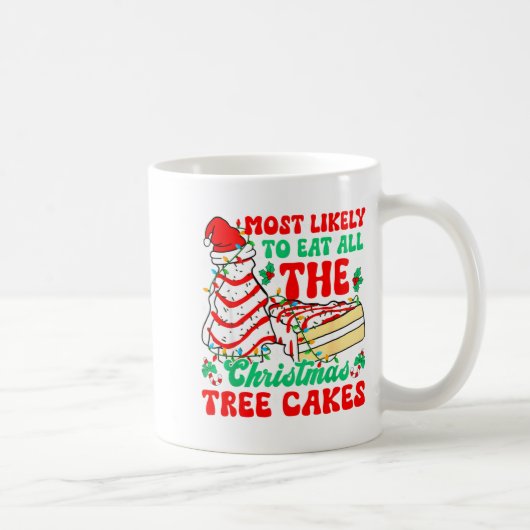 Most Likely To Eat All The Christmas Tree Cakes Xm Kaffeetasse (Rechts)