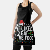 Most Likely To Eat All The Food Christmas Family Schürze (InSitu)