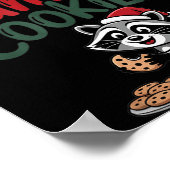Most Likely To Eat Santa's Cookies Christmas Racco Poster (Ecke)