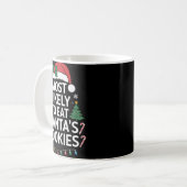 Most Likely To Eat Santas Cookies Family Christmas Kaffeetasse (Vorderseite Links)