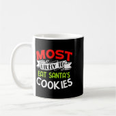 Most Likely To Eat Santas Cookies Funny Family Chr Kaffeetasse (Links)
