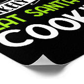 Most Likely To Eat Santas Cookies Funny Family Chr Poster (Ecke)