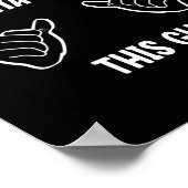 Most Likely To Eat Santa's Cookies This Guy Funny Poster (Ecke)