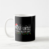 Most Likely To Fall Asleep Early Funny Christmas H Kaffeetasse (Links)