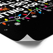 Most Likely To Fall Asleep First Funny Xmas Family Poster (Ecke)