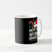 Most Likely To Fart On Santa’s Lap Family Matching Kaffeetasse (VorderseiteRechts)