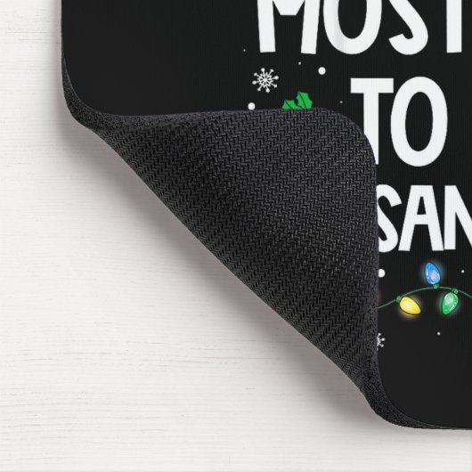 Most Likely To Fart On Santa's Lap Family Christma Mousepad (Ecke)