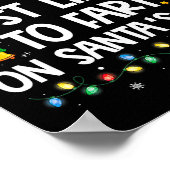 Most Likely To Fart On Santa's Lap Family Christma Poster (Ecke)