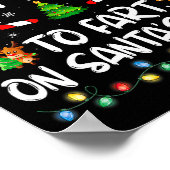 Most Likely To Fart On Santa's Lap Family Christma Poster (Ecke)