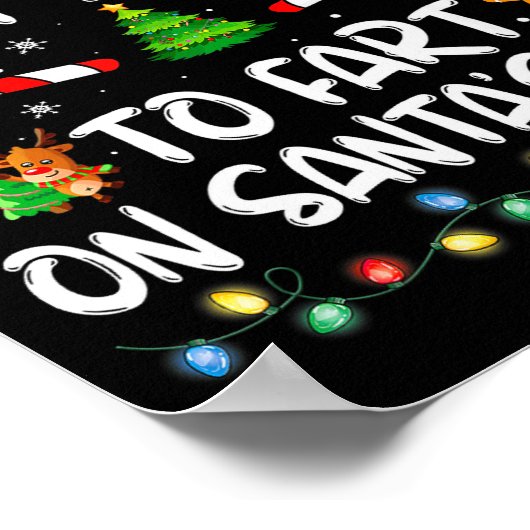 Most Likely To Fart On Santa's Lap Family Christma Poster (Ecke)