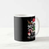 Most Likely To Fart On Santa's Lap Family Matching Kaffeetasse (VorderseiteRechts)