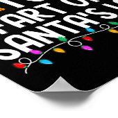 Most Likely To Fart On Santa's Lap Funny Christmas Poster (Ecke)