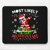 Most Likely To Fart On Santa's Lap Ugly Christmas Mousepad (Vorne)