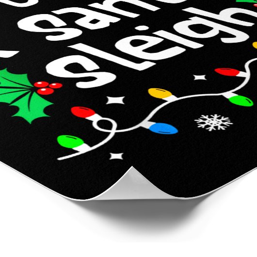 Most Likely To Fix Santa Sleigh Christmas Matching Poster (Ecke)