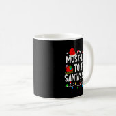 Most Likely To Fix Santa Sleigh Family Matching Ch Kaffeetasse (VorderseiteRechts)