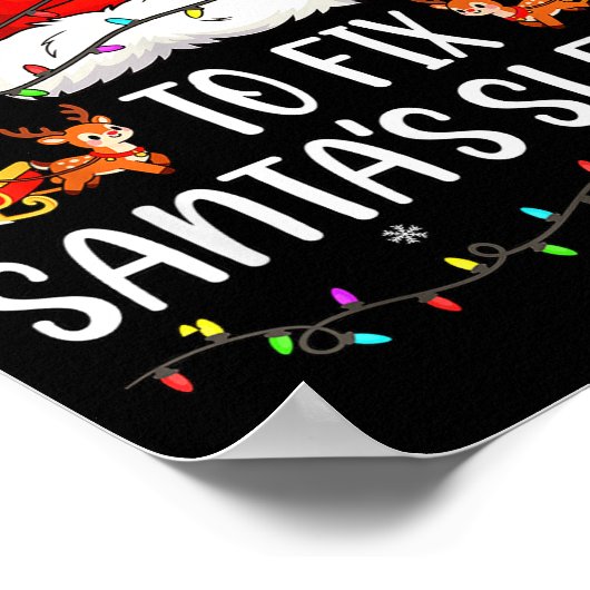 Most Likely To Fix Santa Sleigh Family Matching Ch Poster (Ecke)