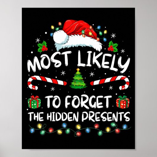 Most Likely To Forget The Hidden Family Christmas Poster (Vorne)