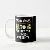 Most Likely To Forget The Hidden Funny Christmas Kaffeetasse (Links)