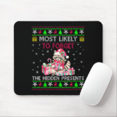 Most Likely To Forget The Hidden Raccoon Christmas Mousepad (Mit Mouse)