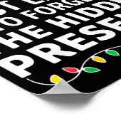 Most Likely To Forget The Hidden Shirt Christmas Poster (Ecke)