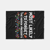 Most Likely To Forget The Hidden Xmas Baby  Fleecedecke (Vorderseite (Horizontal))