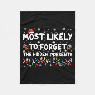 Most Likely To Forget The Hidden Xmas Baby Fleecedecke