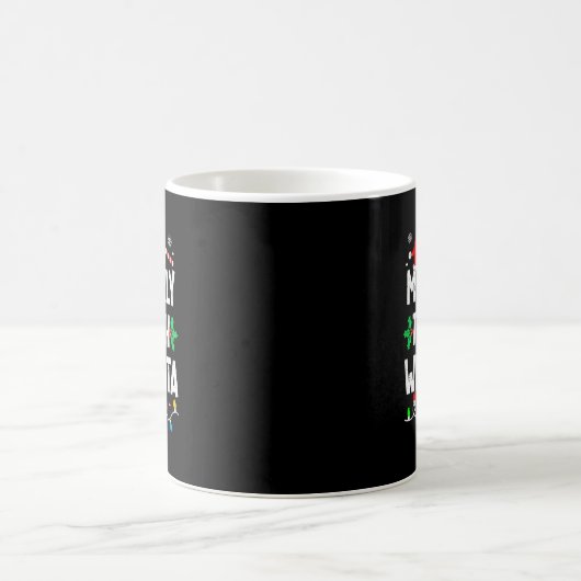 Most Likely To Get High With Santa Family Matching Kaffeetasse (Mittel)