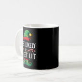 Most Likely To Get Lit Matching Christmas Elf  Kaffeetasse (Vorderseite Links)