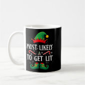 Most Likely To Get Lit Matching Christmas Elf  Kaffeetasse (Links)