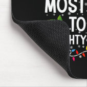 Most Likely To Get Naughty With Santa Christmas Mousepad (Ecke)