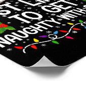 Most Likely To Get Naughty With Santa Christmas Poster (Ecke)