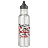 Most Likely to Get Sassy Personalized Edelstahlflasche (Links)