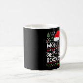 Most Likely To Get Socks - Family Christmas Pajama Kaffeetasse (VorderseiteRechts)