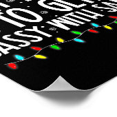 Most Likely To Get Sy With Santa Christmas  Poster (Ecke)