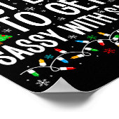 Most Likely To Get Sy With Santa Funny Family Chri Poster (Ecke)