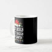 Most Likely To Get Sy With Santa Funny Matching Ch Kaffeetasse (Vorderseite Links)