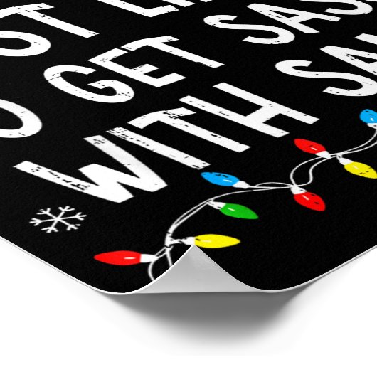 Most Likely To Get Sy With Santa Funny Matching Ch Poster (Ecke)