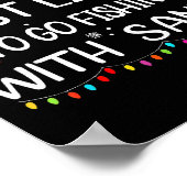 Most Likely To Go Fishing With Santa Family Christ Poster (Ecke)