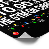 Most Likely To Go To Gym On Christmas Funny Fitnes Poster (Ecke)