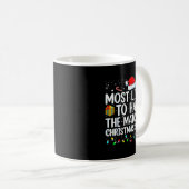 Most Likely To Hate Matching Christmas Funny Famil Kaffeetasse (VorderseiteRechts)