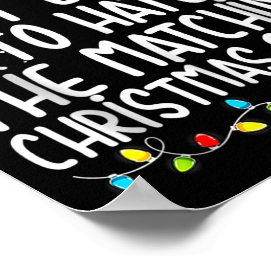 Most Likely To Hate Matching Christmas Poster (Ecke)