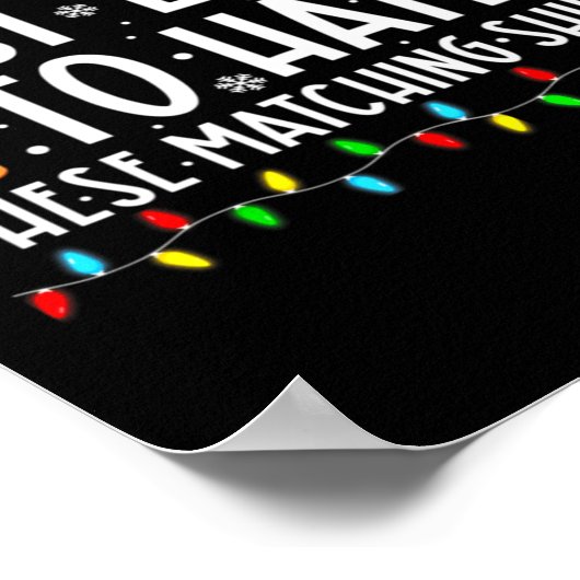 Most Likely To Hate These Matching S Funny Christm Poster (Ecke)