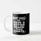 Most Likely To Have A Better Beard Than Santa Chri Kaffeetasse (Links)