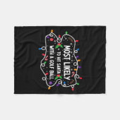 Most Likely To Hit Santa With A Golf Ball  Fleecedecke (Vorderseite (Horizontal))