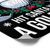 Most Likely To Hit Santa With A Golf Ball Funny Go Poster (Ecke)