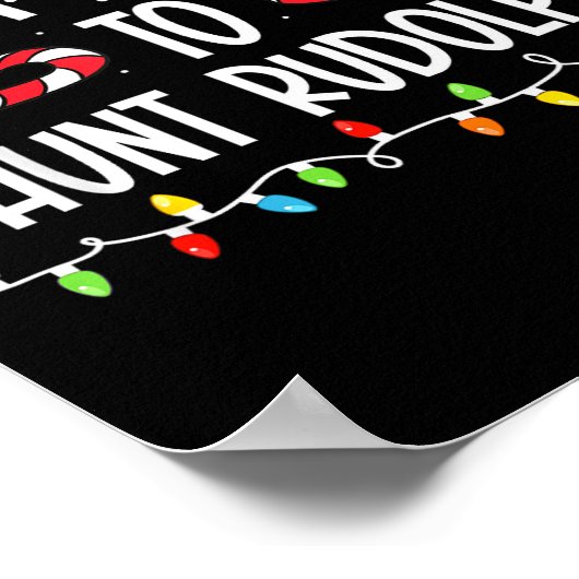 Most Likely To Hunt Rudolph Christmas Family Match Poster (Ecke)
