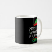 Most Likely To Know The Xmas Song Matching Christm Kaffeetasse (VorderseiteRechts)